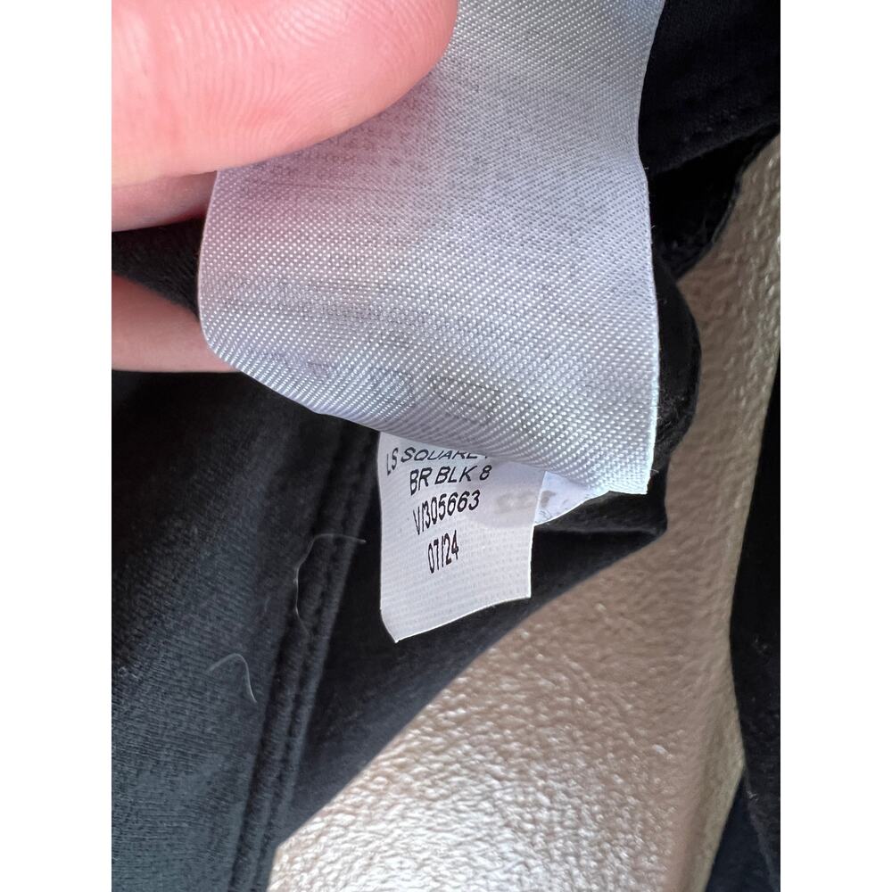 NWT Banana Republic Soft Stretch Long Sleeve Square Neck Bodysuit Black XL - Picture 5 of 6